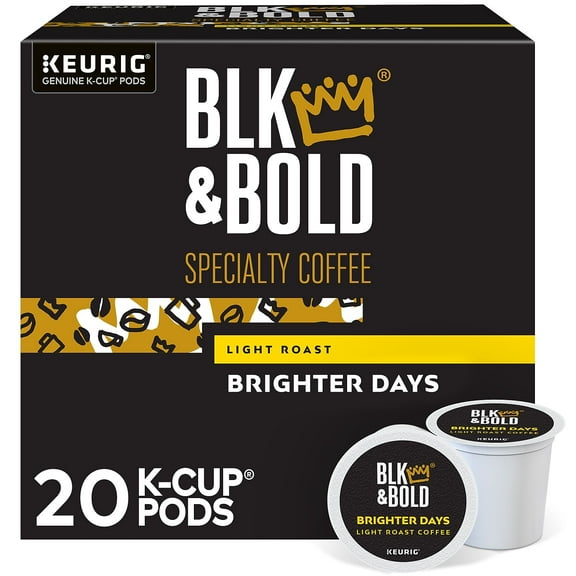 BLK & Bold Brighter Days Coffee Keurig K-Cup Pod Light Roast 20/Box (5000372406)