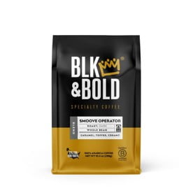 BLK & Bold Smoove Operator Blend, Dark Roast Whole Bean Coffee - 10.5 oz