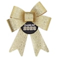 thumbnail image 1 of Class of 2026 Glitter Decorative Bow, Black and Gold, 13", Graduation by Way To Celebrate, 1 of 4