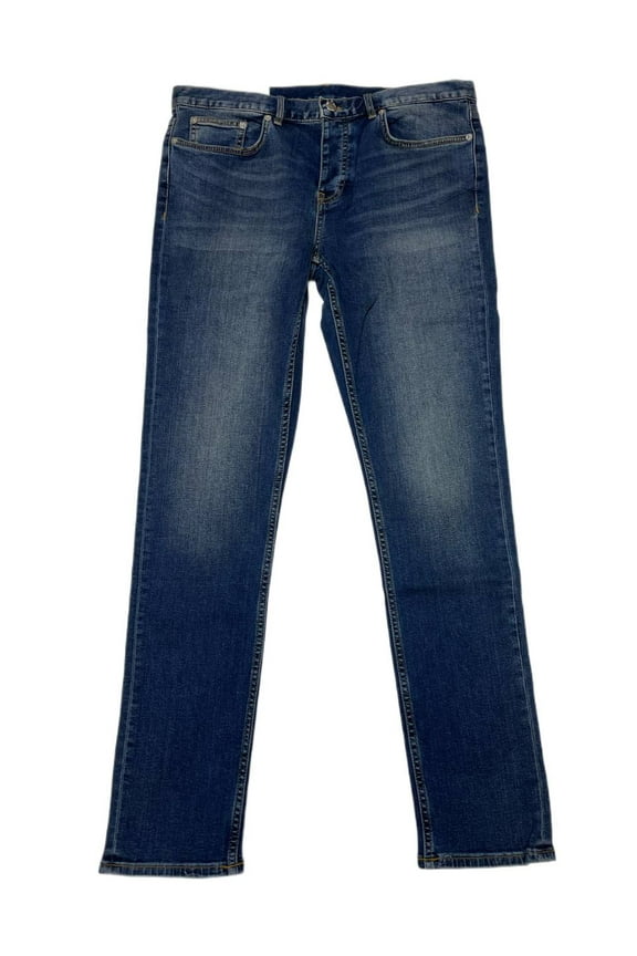 Men's Button Fly Regular Fit Jeans 11, Blue, 28/32