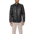 thumbnail image 1 of BLK DNM Men's Leather Jacket 20, Black, Small, 1 of 2
