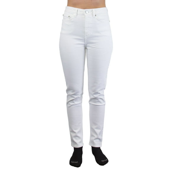 BLK DNM Women's High Rise Jeans, Laurence White, 30x32
