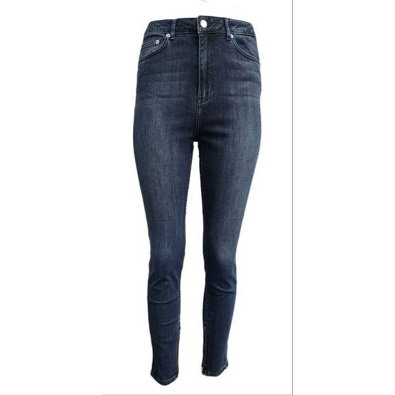 BLK DNM Women's High Rise Jeans, Water Blue, 27S