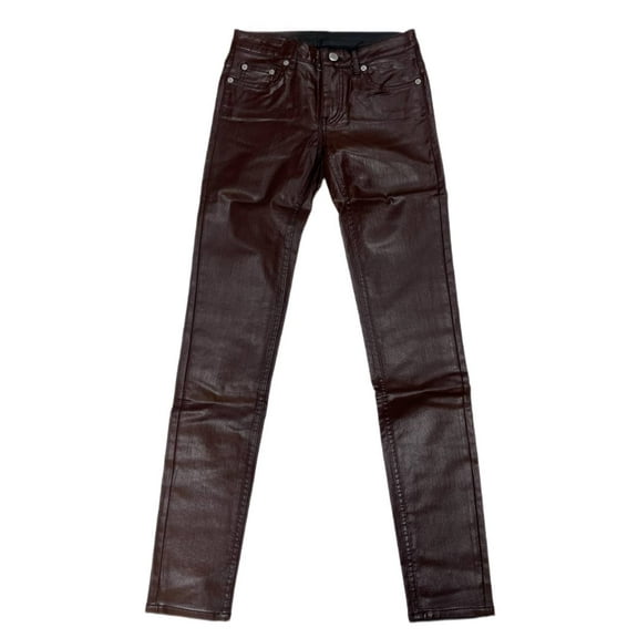 BLK DNM Women's Slim Fit Jeans 26 #WJ520401,  Empire Red, 26x30