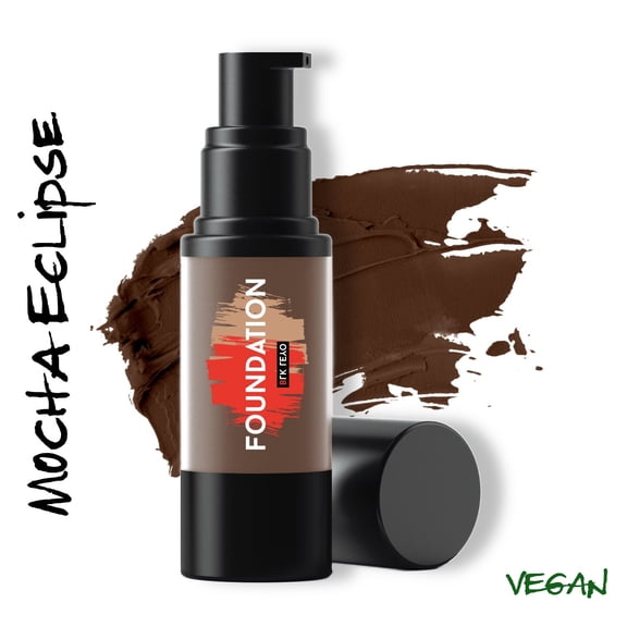 BLK LEYO Mocha Eclipse  Mocha Foundation, 1oz / 30ml, Vegan, Cruelty-Free