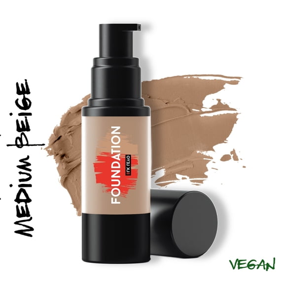BLK LEYO Nebula Beige  Medium Beige Foundation, 1oz / 30ml, Vegan, Cruelty-Free