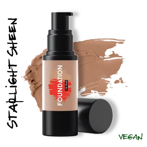 BLK LEYO Starlight Sheen Light Porcelain Foundation, 1oz / 30ml, Vegan, Cruelty-Free
