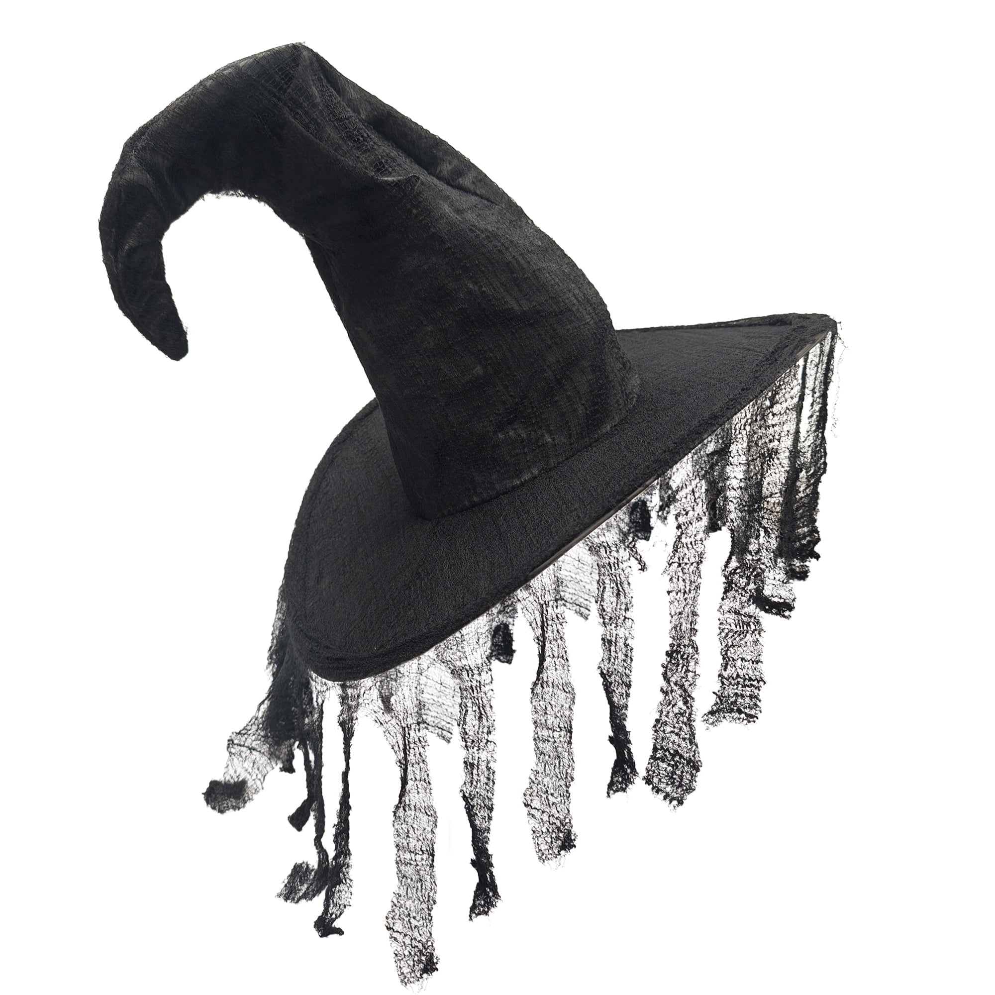 Moss Witch Hat Costume Accessory for Adults, Black, Halloween by Way To Celebrate