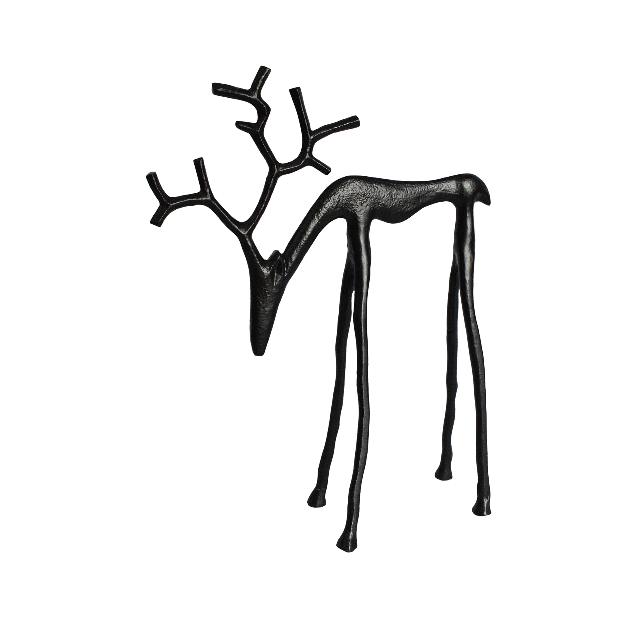 Holiday Time Black Metal Reindeer Decor, 14.5 in