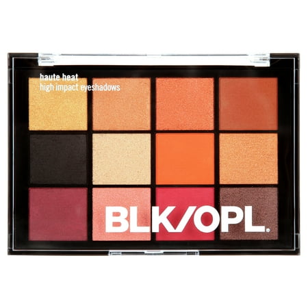 BLK/OPL 12 Well Eye Shadow Palette, Highly Pigmented, Talc Free, Haute Heat, .42 oz