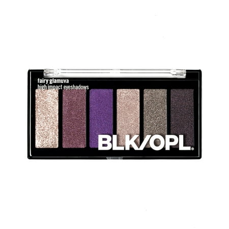 BLK/OPL 6 Well Eye Shadow Palette, Highly Pigmented, Talc Free, Fairy Glamuva, .18 oz