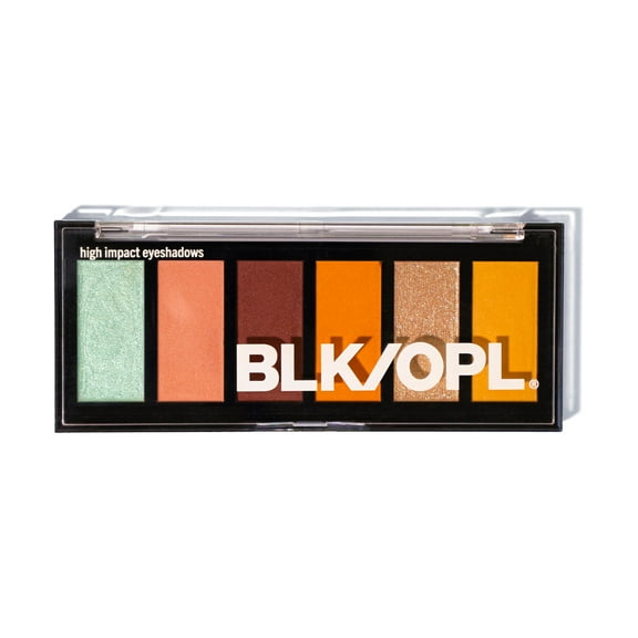 BLK/OPL 6 Well Eye Shadow Palette, Highly Pigmented, Talc Free, Happy Hour, .18 oz