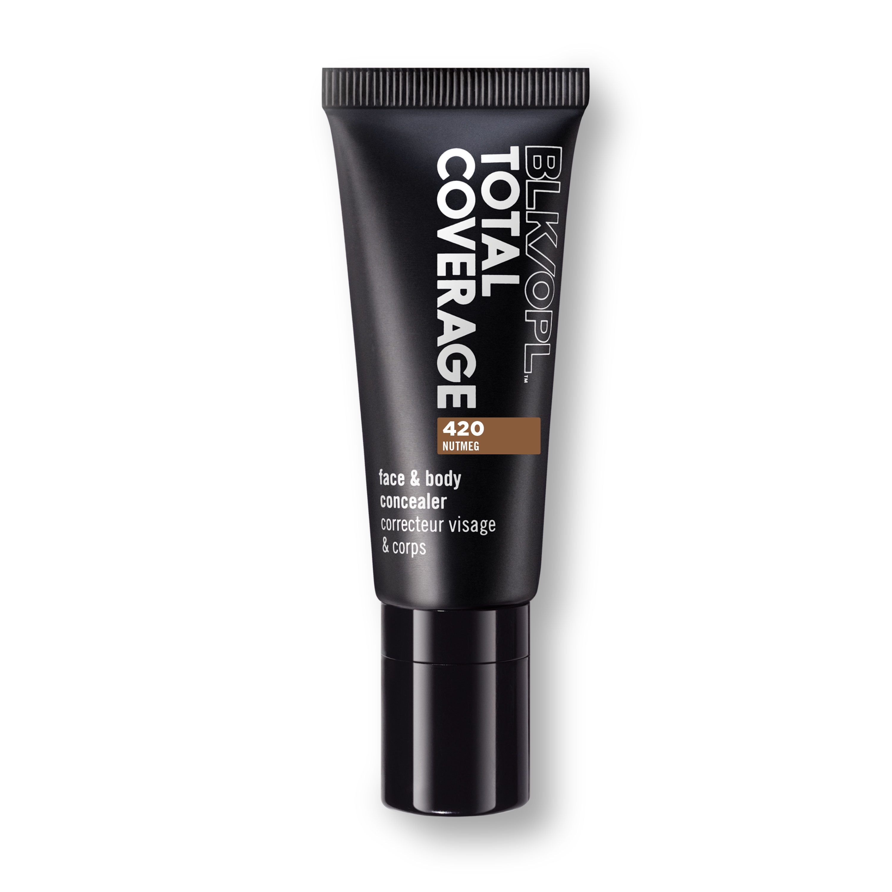 BLK/OPL Total Coverage Face + Body Concealer, Nutmeg, 0.50 oz, Maximum Coverage, Hides Scars
