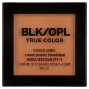 BLK/OPL True Color Mineral Matte Crème Powder Foundation SPF 15, Hides Imperfections, Rich Caramel, 0.30 oz