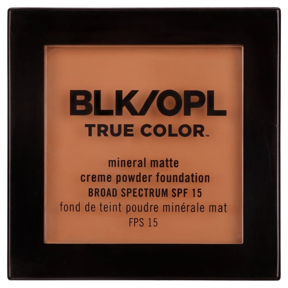 BLK/OPL True Color Mineral Matte Crème Powder Foundation SPF 15, Hides Imperfections, Rich Caramel, 0.30 oz