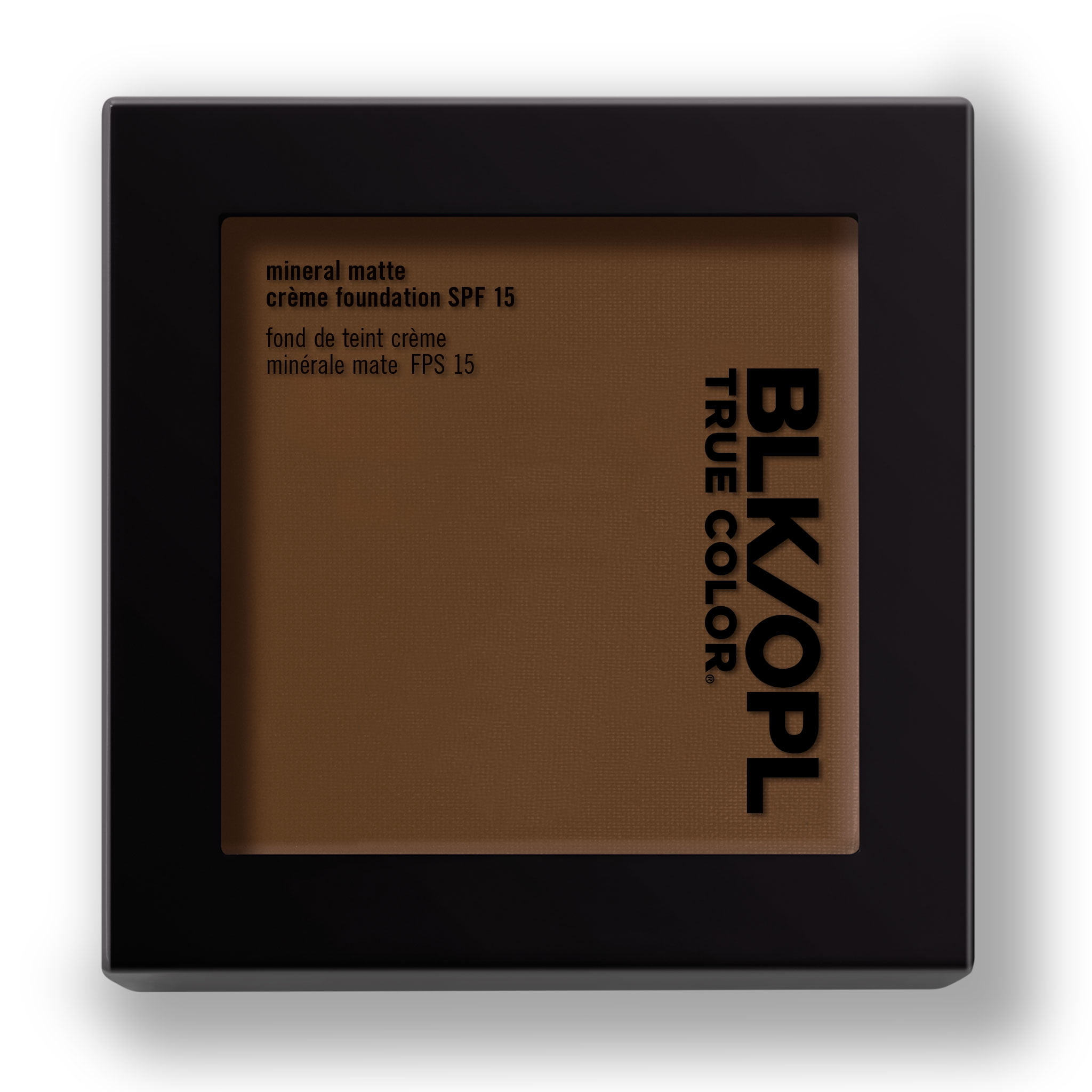 BLK/OPL True Color Mineral Matte Crème Powder Foundation SPF 15, Suede Mocha, 0.30 oz, Medium to Full Buildable Coverage, Hides Imperfections