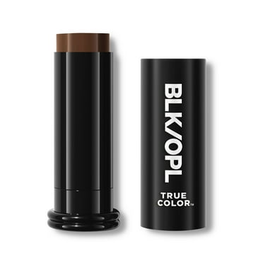 BLK/OPL True Color Skin Perfecting Stick Foundation SPF 15, Multi Use, Skin Like Finish, Ebony Brown, 0.5 oz