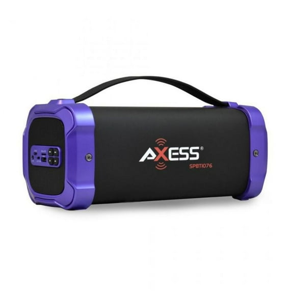 Axess SPBT1076PU 3000 mAh Bluetooth Media Speaker - Black & Purple
