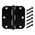 thumbnail image 1 of Hyper Tough 3-1/2 in. x 5/8 in. Black Steel Squeak-Free Door Hinge, 1 of 9