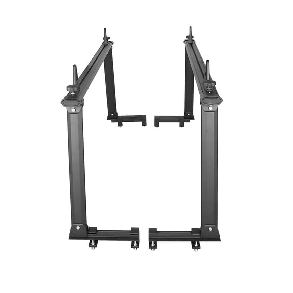 Black Horse Summit Adjustable Black Aluminum Universal Truck Bed Ladder Rack 800lbs Capacity- WHATRB