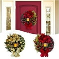 BLLXMX 2024 Large Christmas Wreaths for Front Door Artificial Lighted