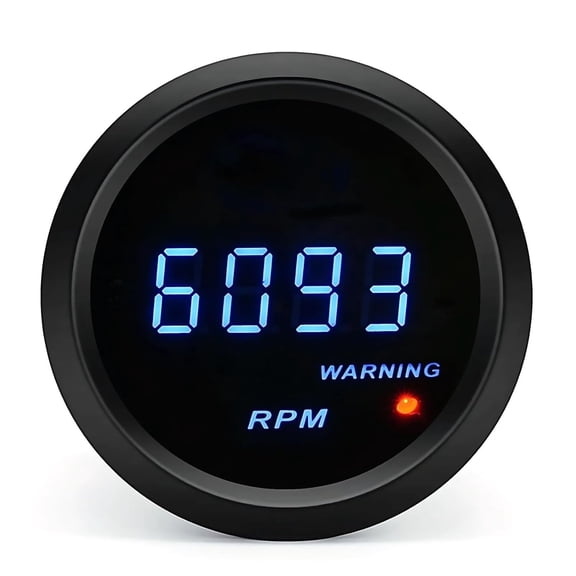 BLLYOGU 2" Digital 12V Tachometer RPM Gauge, Fits for 4/6/8 Cylinder Gasoline Cars