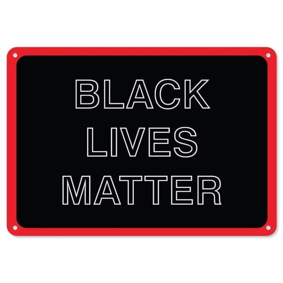 BLM Plastic Sign - Black Lives Matter