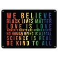 thumbnail image 1 of BLM Sign - Black Lives Matter Be Kind To All | Plastic Sign | Protect Your Business, Municipality, Home & Colleagues |  Made in the USA, 1 of 4