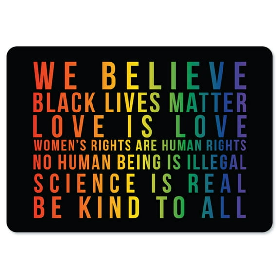 BLM Sign - Black Lives Matter Be Kind To All | Vinyl Decal | Protect Your Business, Municipality, Home & Colleagues | Made in the USA