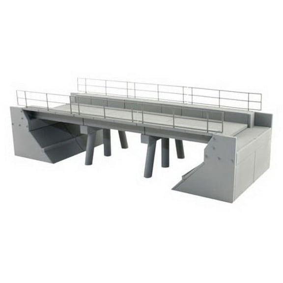 Atlas/BLMA Model HO Scale Modern Concrete Segmental Single Track Railroad Bridge