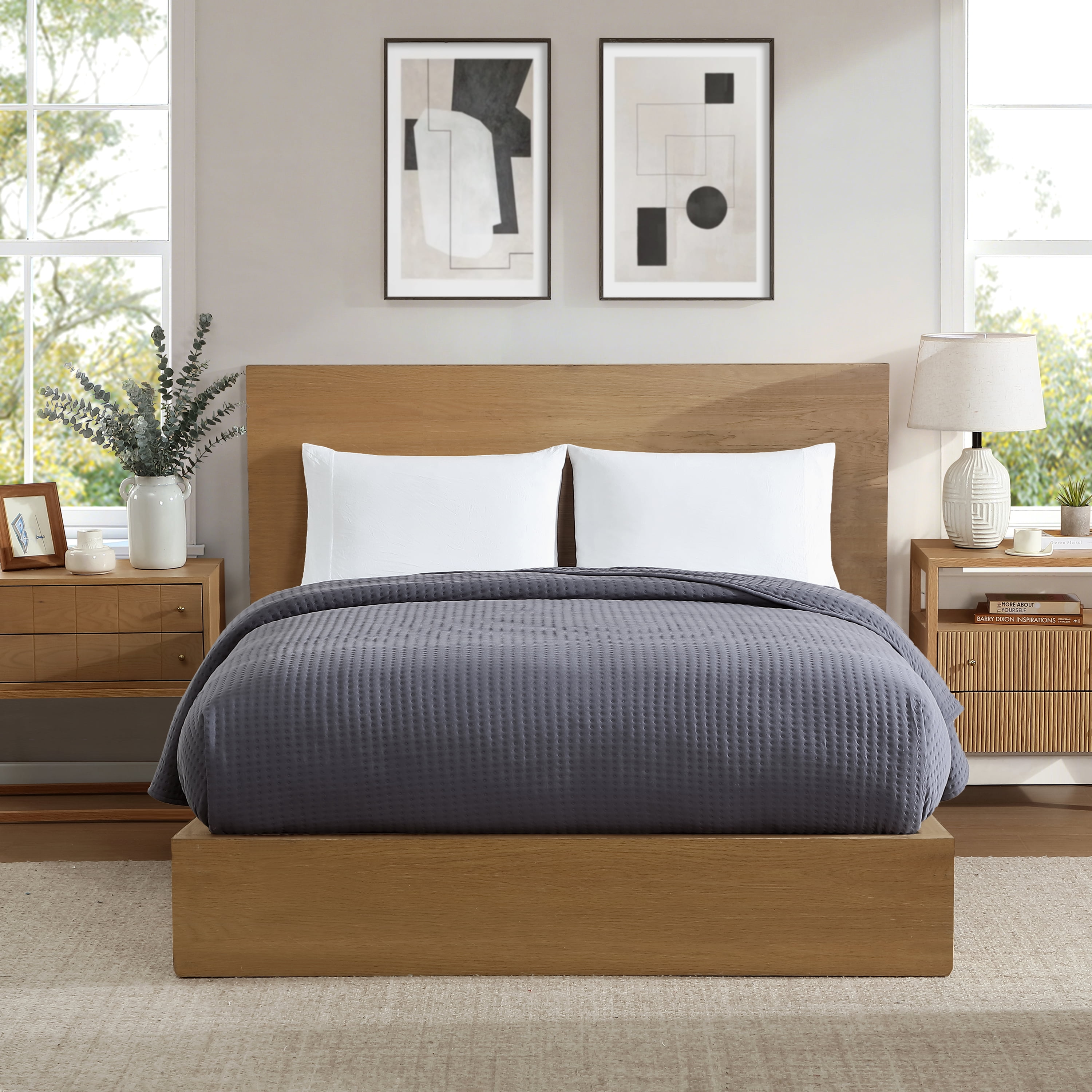 Allswell Double Knit Blanket, Gray, King