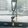 thumbnail image 1 of BLNVKOP Car Accessory Must Haves Car Pendant Sandalwood Deer Car Rearview Mirror Cute Car Interior Car Pendant Decoration, 1 of 6