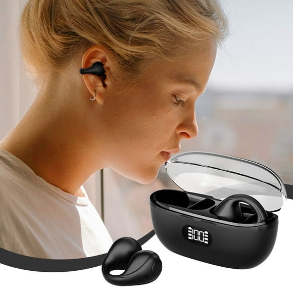 BLNVKOP Hot Sale Wireless Ear Clip Skeleton Conduction Headphones, 5.3 Waterproofs Open Ear Headphones, Apply For Running, Sports, Cycling, Driving