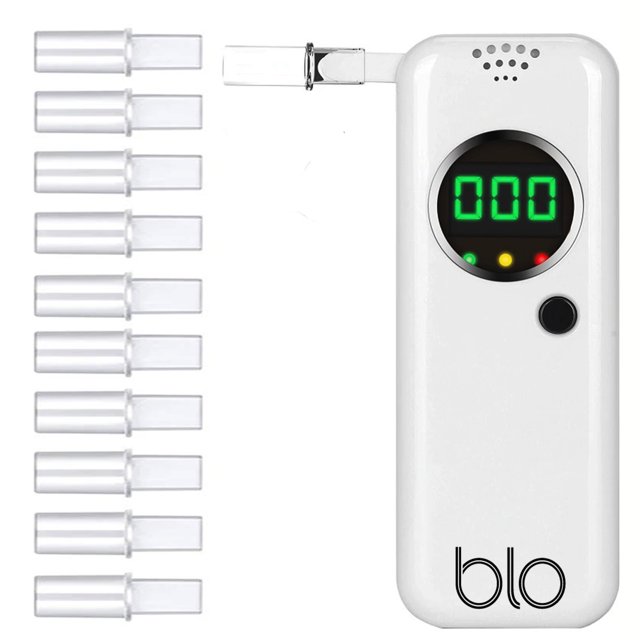 BLO Breathalyzer, ProfessionalGrade Accuracy Digital Screen Portable Breath Alcohol Tester