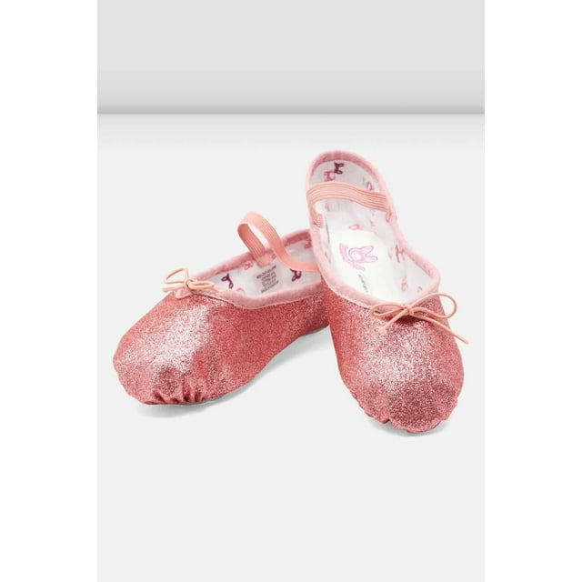 BLOCH Childrens Glitterdust Ballet Shoes, Rose