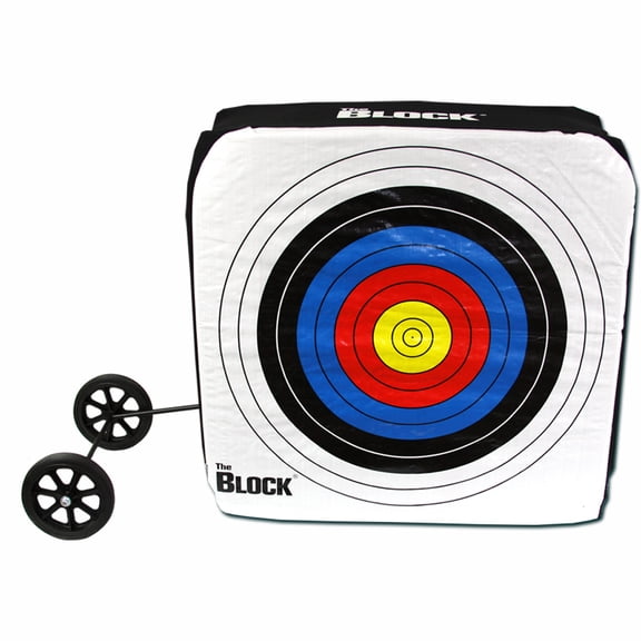 BLOCK Bullseye NASP Layered Archery Target with Removable Wheels 34" x 34" x 14"
