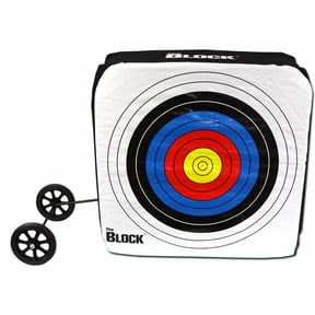 BLOCK Bullseye NASP Layered Archery Target with Removable Wheels 34" x 34" x 14"