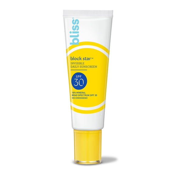 Bliss Block Star Broad Spectrum Daily Mineral Sunscreen, SPF 30, 0.4 fl oz