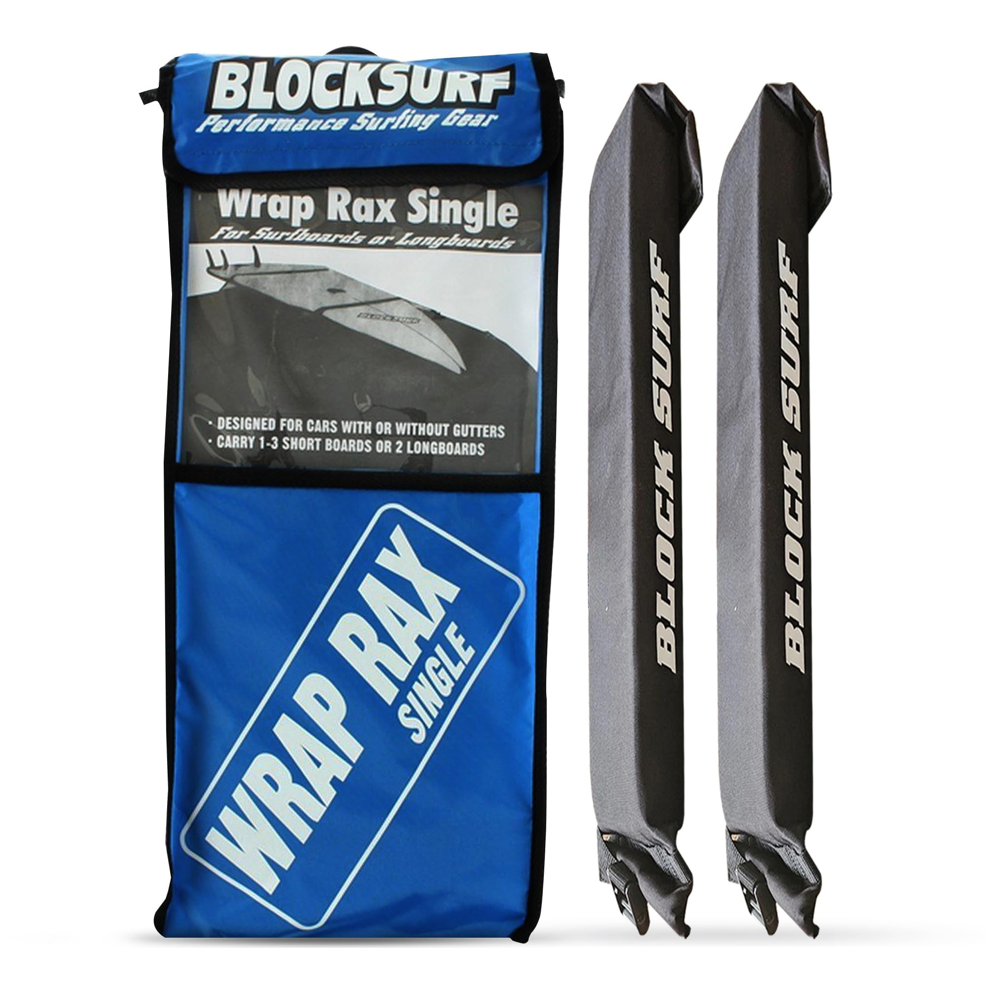 BLOCKSURF Surfboard Roof Rack for Car | Universal Soft Roof Rack for ...