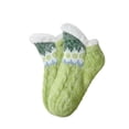 thumbnail image 1 of BLOCLOALO 1 Pc Short Socks Ankle Socks Soft Slipper Socks With Non Slip Thickening Winter Adult Bottom Warm Fuzzy Socks forIndoor Home Large Socks Thick Comfortable Socks Low Cut Socks Green One Size, 1 of 3