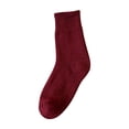 thumbnail image 1 of BLOCLOALO 1 Pc Short Socks Women Crew Socks Womens Vintage Winter Soft Warm Thick Cold Knit Wool Crew Socks Multicolor Cotton Socks Thick Comfortable Socks Warm Socks Red One Size, 1 of 7