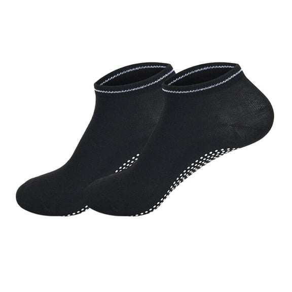 BLOCLOALO 1 Pc Short Socks Women No Show Socks Women's Non Slip Yoga Socks Indoor Floor Socks Fit Exercise Thin Breathable Socks Low Cut Socks Comfortable Thin Socks Breathable Socks Black One Size