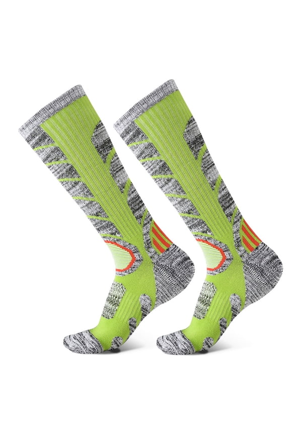 1 Pc Socks Women Calf Socks Ski Socks Extra Thick Snow Winter Skiing Sock Long Knee High Snowboarding Skiing Socks Knee High Socks forBoots Thick Comfortable Socks Warm Socks Green M