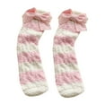 thumbnail image 1 of BLOCLOALO 1 Pc Socks Women Crew Socks Womens Fuzzy Socks Cozy Winter Warm Soft Cute Bowknot Fuzzy Home Slipper Socks Polyester Socks Thick Comfortable Socks Warm Socks A One Size, 1 of 6