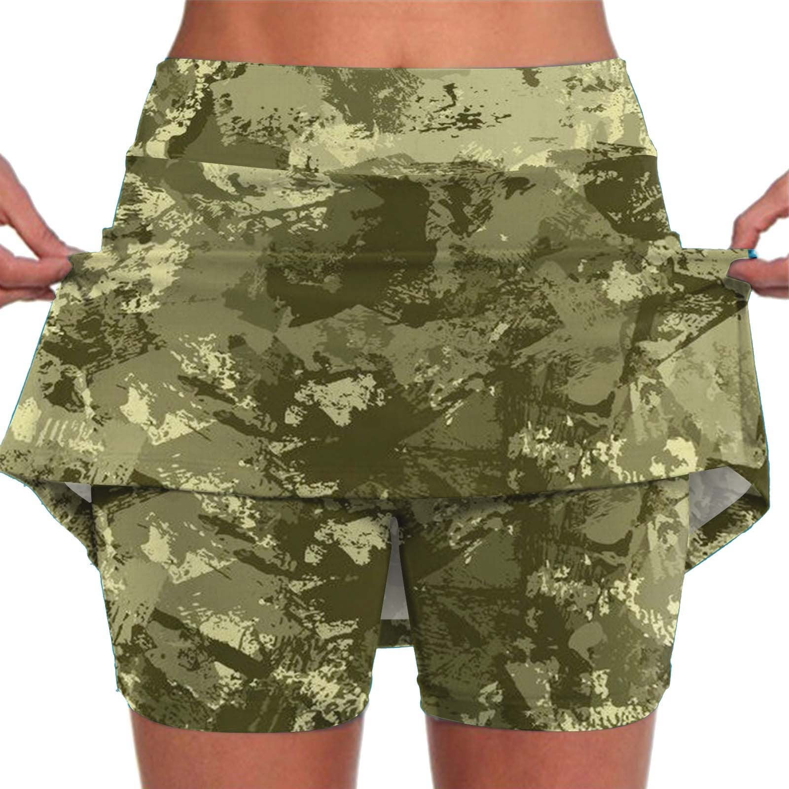 Summer Camouflage Workwear Pocket Fitness Shorts For Women