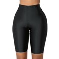 thumbnail image 1 of BLOCLOALO Athletic Shorts Padded Bike Shorts Glossy Stretch Pearly High Waist Tight Skinny Riding Sports Shorts High Waisted Shorts Stretch Shorts Comfy Shorts Black L, 1 of 5