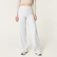 thumbnail image 1 of BLOCLOALO Baggy Pants Stretch Pants Wide Leg Yoga Pants for Women Tummy High Waisted Stretch Workout Pants Loose Fit Athletic Flare Sweatpants Elastic Waist Pants Palazzo Pants Casual Pants White Xl, 1 of 7