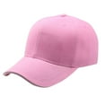 thumbnail image 1 of BLOCLOALO Baseball Caps Solid Color Snapback Hat for Men Women Pink One Size, 1 of 2