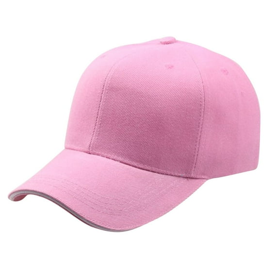 BLOCLOALO Baseball Caps Solid Color Snapback Hat for Men Women Pink One Size
