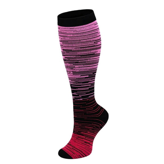 BLOCLOALO Calf Socks Compression Socks Compression Socks forMen & Women Circulation Socks Moisture Wicking Compression Socks Women Running Socks Hot Pink S